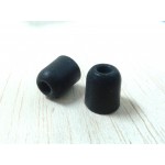 Black Supersoft eartips - MEDIUM size - (PAIR)
